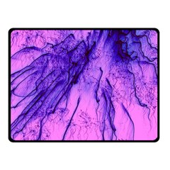 Special Fireworks Pink,blue Double Sided Fleece Blanket (small) 