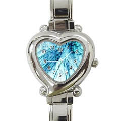 Special Fireworks, Aqua Heart Italian Charm Watch by ImpressiveMoments