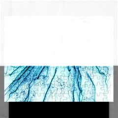 Special Fireworks, Aqua Rectangular Jigsaw Puzzl