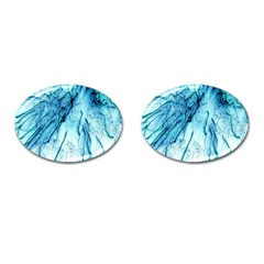 Special Fireworks, Aqua Cufflinks (oval)