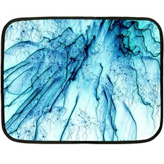 Special Fireworks, Aqua Double Sided Fleece Blanket (mini) 