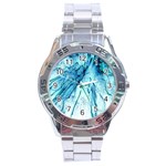 Special Fireworks, Aqua Stainless Steel Men s Watch Front