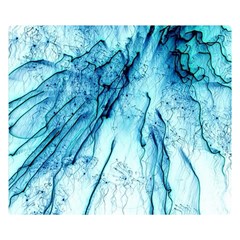 Special Fireworks, Aqua Double Sided Flano Blanket (small) 