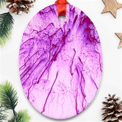 Special Fireworks, Pink Ornament (oval) 