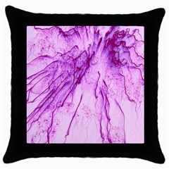 Special Fireworks, Pink Throw Pillow Cases (black)