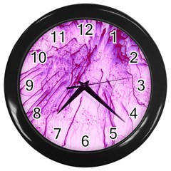 Special Fireworks, Pink Wall Clocks (black)