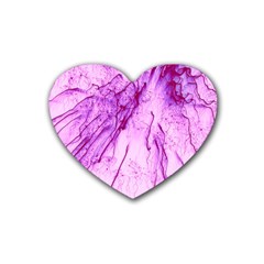 Special Fireworks, Pink Heart Coaster (4 Pack) 