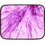 Special Fireworks, Pink Fleece Blanket (Mini) 35 x27  Blanket