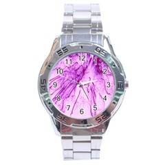 Special Fireworks, Pink Stainless Steel Men s Watch