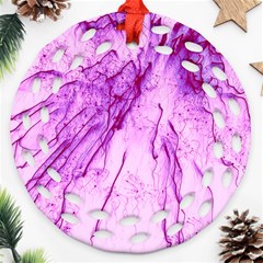 Special Fireworks, Pink Ornament (round Filigree) 