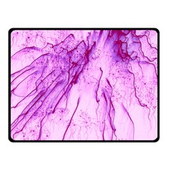 Special Fireworks, Pink Double Sided Fleece Blanket (small) 