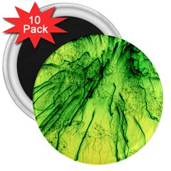 Special Fireworks, Green 3  Magnets (10 Pack) 