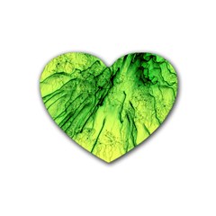 Special Fireworks, Green Heart Coaster (4 Pack) 