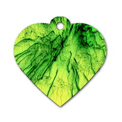 Special Fireworks, Green Dog Tag Heart (one Side)