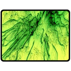 Special Fireworks, Green Fleece Blanket (large) 