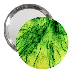 Special Fireworks, Green 3  Handbag Mirrors