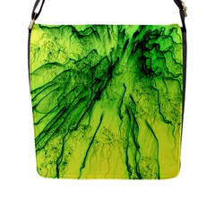 Special Fireworks, Green Flap Messenger Bag (l) 