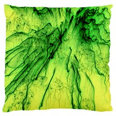 Special Fireworks, Green Standard Flano Cushion Cases (one Side) 