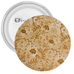 Flower Pattern In Soft  Colors 3  Buttons