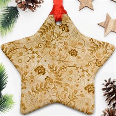 Flower Pattern In Soft  Colors Ornament (star) 