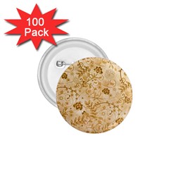 Flower Pattern In Soft  Colors 1 75  Buttons (100 Pack) 