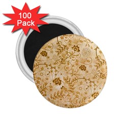 Flower Pattern In Soft  Colors 2 25  Magnets (100 Pack) 