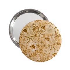 Flower Pattern In Soft  Colors 2 25  Handbag Mirrors