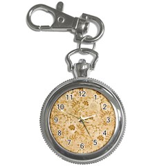 Flower Pattern In Soft  Colors Key Chain Watches