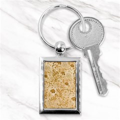 Flower Pattern In Soft  Colors Key Chains (rectangle) 