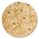 Flower Pattern In Soft  Colors Magnet 5  (Round) Front