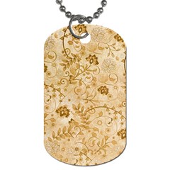 Flower Pattern In Soft  Colors Dog Tag (one Side)