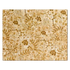 Flower Pattern In Soft  Colors Rectangular Jigsaw Puzzl