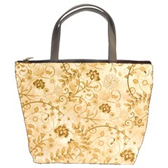 Flower Pattern In Soft  Colors Bucket Bags