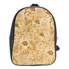 Flower Pattern In Soft  Colors School Bags(large) 