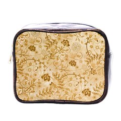 Flower Pattern In Soft  Colors Mini Toiletries Bags