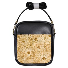 Flower Pattern In Soft  Colors Girls Sling Bags