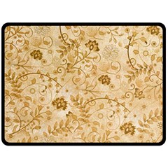 Flower Pattern In Soft  Colors Fleece Blanket (large) 