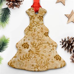 Flower Pattern In Soft  Colors Christmas Tree Ornament (2 Sides)