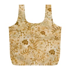 Flower Pattern In Soft  Colors Full Print Recycle Bags (l) 