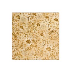 Flower Pattern In Soft  Colors Satin Bandana Scarf