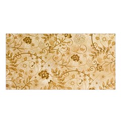 Flower Pattern In Soft  Colors Satin Shawl