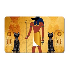 Anubis, Ancient Egyptian God Of The Dead Rituals  Magnet (rectangular)