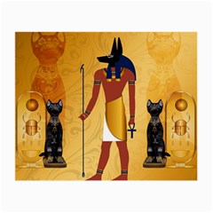 Anubis, Ancient Egyptian God Of The Dead Rituals  Small Glasses Cloth