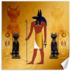 Anubis, Ancient Egyptian God Of The Dead Rituals  Canvas 12  X 12  