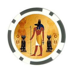 Anubis, Ancient Egyptian God Of The Dead Rituals  Poker Chip Card Guards