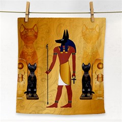 Anubis, Ancient Egyptian God Of The Dead Rituals  Face Towel