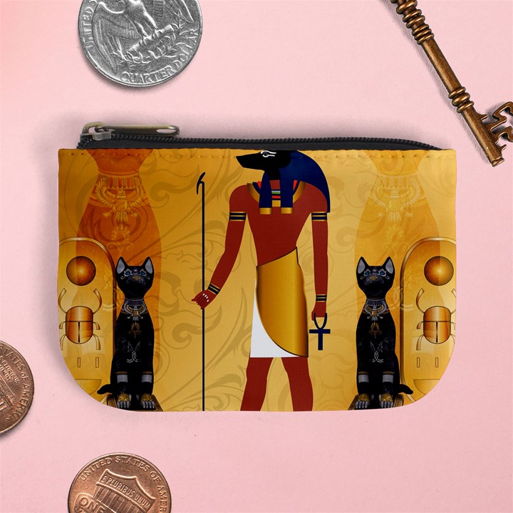 Anubis, Ancient Egyptian God Of The Dead Rituals  Mini Coin Purses