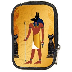 Anubis, Ancient Egyptian God Of The Dead Rituals  Compact Camera Cases by FantasyWorld7