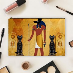 Anubis, Ancient Egyptian God Of The Dead Rituals  Cosmetic Bag (large) 