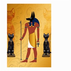 Anubis, Ancient Egyptian God Of The Dead Rituals  Small Garden Flag (two Sides)